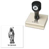 Religieuze St. Patrick Ierland Katholieke Saint Sa Rubberstempel (Gestempeld)