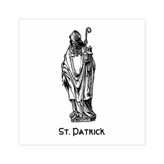Religieuze St. Patrick Ierland Katholieke Saint Sa Rubberstempel (Afrduk)