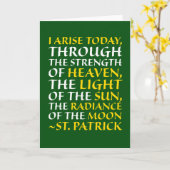 Religieuze St. Patrick Irish Roman rooms-katholiek Kaart (Gele Bloem)