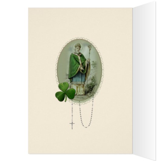  religieuze St. Patrick Shamrock Prayer (Binnen (Links))