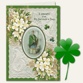 Religieuze St. Patrick's Day Gebeds Shamrocks Vaka Feestdagen Kaart