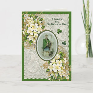 Religieuze St. Patrick's Day Gebeds Shamrocks Vaka Feestdagen Kaart