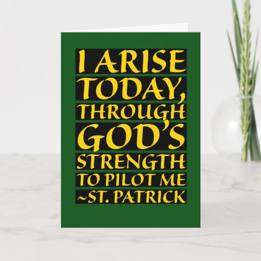 Religieuze St. Patrick's Day Katholieke Heilige Ge Kaart (Voorkant)