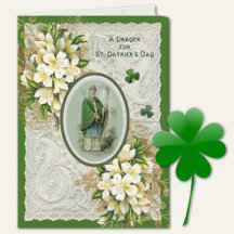 Religieuze St. Patricks Day Prayer Shamrocks Holid