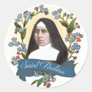 Religieuze St. Paulina Patron Saint of Diabetics Ronde Sticker