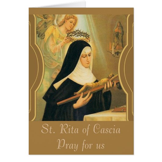  Religieuze St. Rita Cascia Prayer (Voorkant)