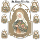Religieuze St. Rozen Viterbo Sticker (Voorkant)