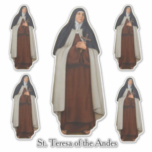 Religieuze St. Teresa van de Andes Carmelite Nun Sticker