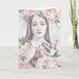 Religieuze St. Therese Carmelite Nun  Card Kaart