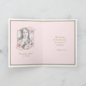 Religieuze St. Therese Carmelite Nun  Card Kaart (Binnen)