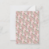 Religieuze St. Therese Elegant Prayer Rozen Nota Notitiekaartje (Achterkant)