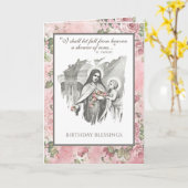 Religieuze St. Therese katholieke Nun Floral Card Kaart (Gele Bloem)