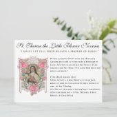 Religieuze St. Therese Novena katholieke gebeden Kaart (Staand voorkant)