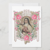 Religieuze St. Therese Novena katholieke gebeden Kaart (Achterkant)