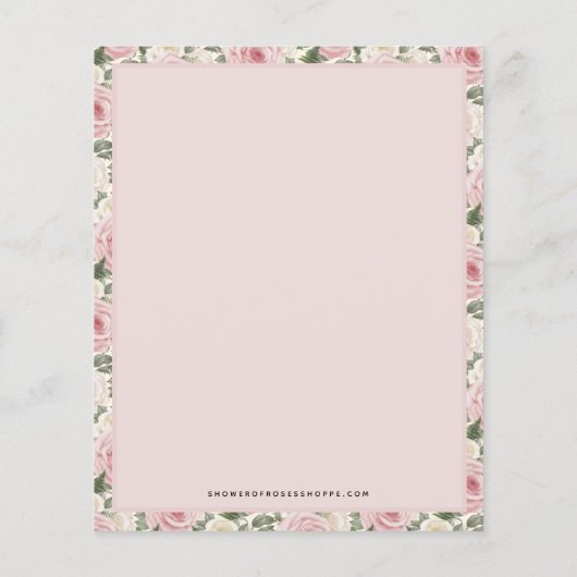 Religieuze St. Therese Quote Pink Roses  (Achterkant)