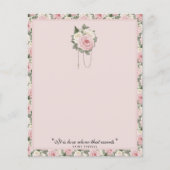 Religieuze St. Therese Quote Pink Roses  (Voorkant)