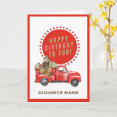 Religieuze St. Therese Rode Vrachtwagen Katholieke Kaart (Gele Bloem)