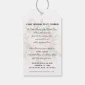 Religieuze St. Therese  Roses Prayer Cadeaulabel (Achterkant)