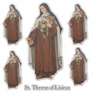Religieuze St. Therese van Lisieux Carmelite Nun Sticker