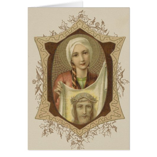Religieuze St. Veronica Veil van Jezus (Voorkant)