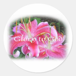 Religieuze Stargazers Ronde Sticker