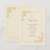 Religieuze sympathie Hartelijk dank Bedankkaart (Voorkant / Achterkant)