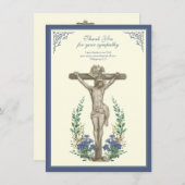Religieuze sympathie Jezus over het kruis Bedankkaart (Voorkant / Achterkant)