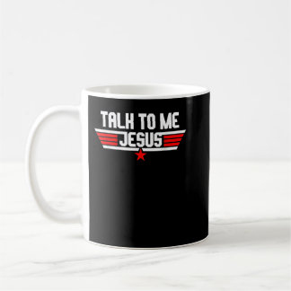 Religieuze talk met me Jezus Christelijke T-Shirt Koffiemok