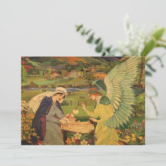  religieuze tapsbouw met Baby Jezus Christus (Staand voorkant)