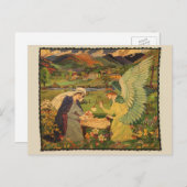  religieuze tapsbouw met Baby Jezus Christus Briefkaart (Voorkant / Achterkant)