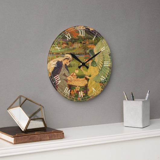  religieuze tapsbouw met Baby Jezus Christus Grote Klok (Kantoor)