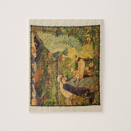  religieuze tapsbouw met Baby Jezus Christus Legpuzzel (Verticaal)