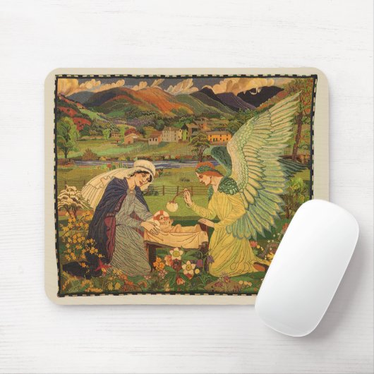  religieuze tapsbouw met Baby Jezus Christus Muismat (Met muis)