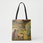 religieuze tapsbouw met Baby Jezus Christus Tote Bag (Voorkant)