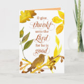 Religieuze Thanksgiving Bijbelschrift Kronieken Kaart (Voorkant)