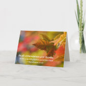 Religieuze Thanksgiving Kaart (Voorkant)