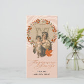 Religieuze Thanksgiving Maagd Mary Jesus Katholiek Bedankkaart (Staand voorkant)