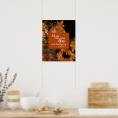 Religieuze Thanksgiving Poster met psalm 95:2 (Keuken)