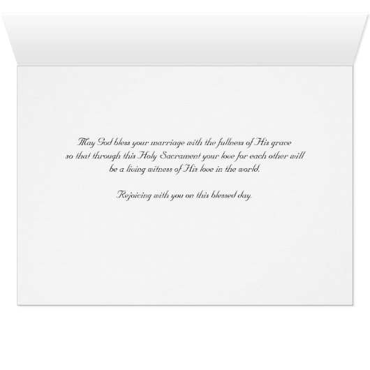 Religieuze trouwkaart (Binenzijde Horizontaal (Onderkant))