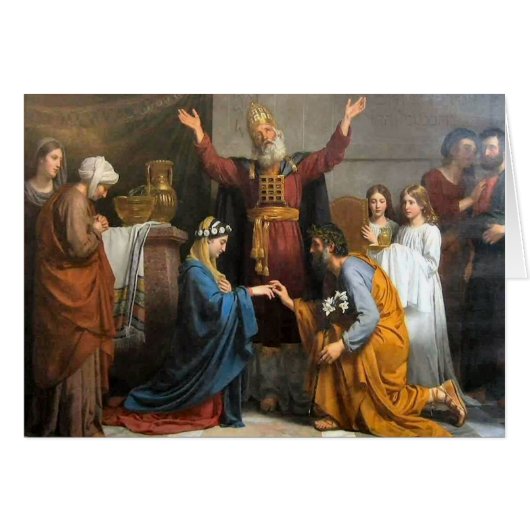 Religieuze trouwkaart (Voorkant Horizontaal)