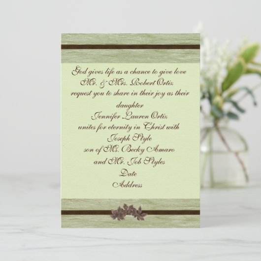 Religieuze uitnodiging (Staand voorkant)