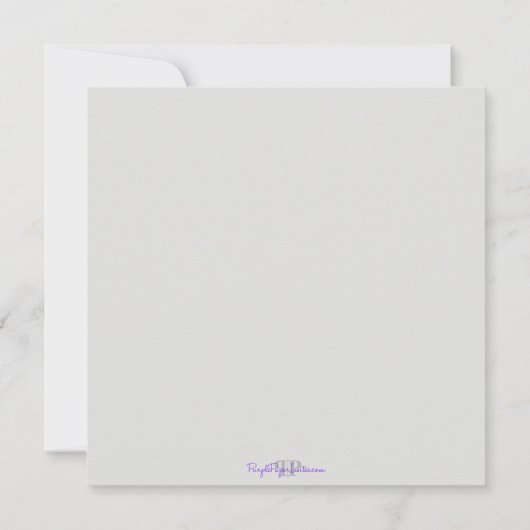 Religieuze uitnodiging Kruiswatermerk Elegant (Achterkant)