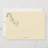 Religieuze uitnodiging voor Kruis en Garland (Achterkant)