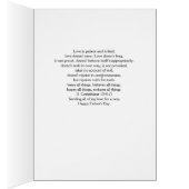 Religieuze Vaderdag 1 Corinthians Silhouette (Binnen (Rechts))