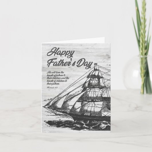 Religieuze Vaderdag Kaart Bijbelvers (Voorkant)