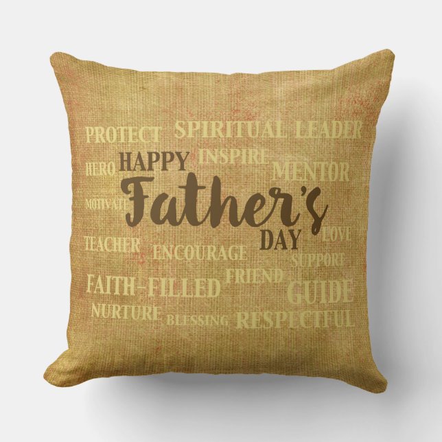 Religieuze vaderdag, kwaliteiten van de vader kussen (Voorkant)