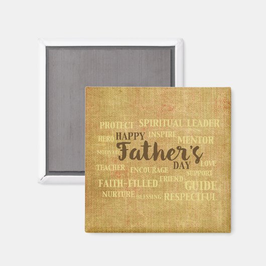 Religieuze vaderdag, kwaliteiten van de vader magneet (Voorkant / Achterkant)