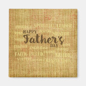 Religieuze vaderdag, kwaliteiten van de vader magneet (Voorkant)