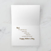 Religieuze Vaderdag, kwaliteiten van vader Kaart (Binnen)