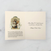 Religieuze Vaderdag Vintage St. Joseph Gebed Kaart (Binnen)